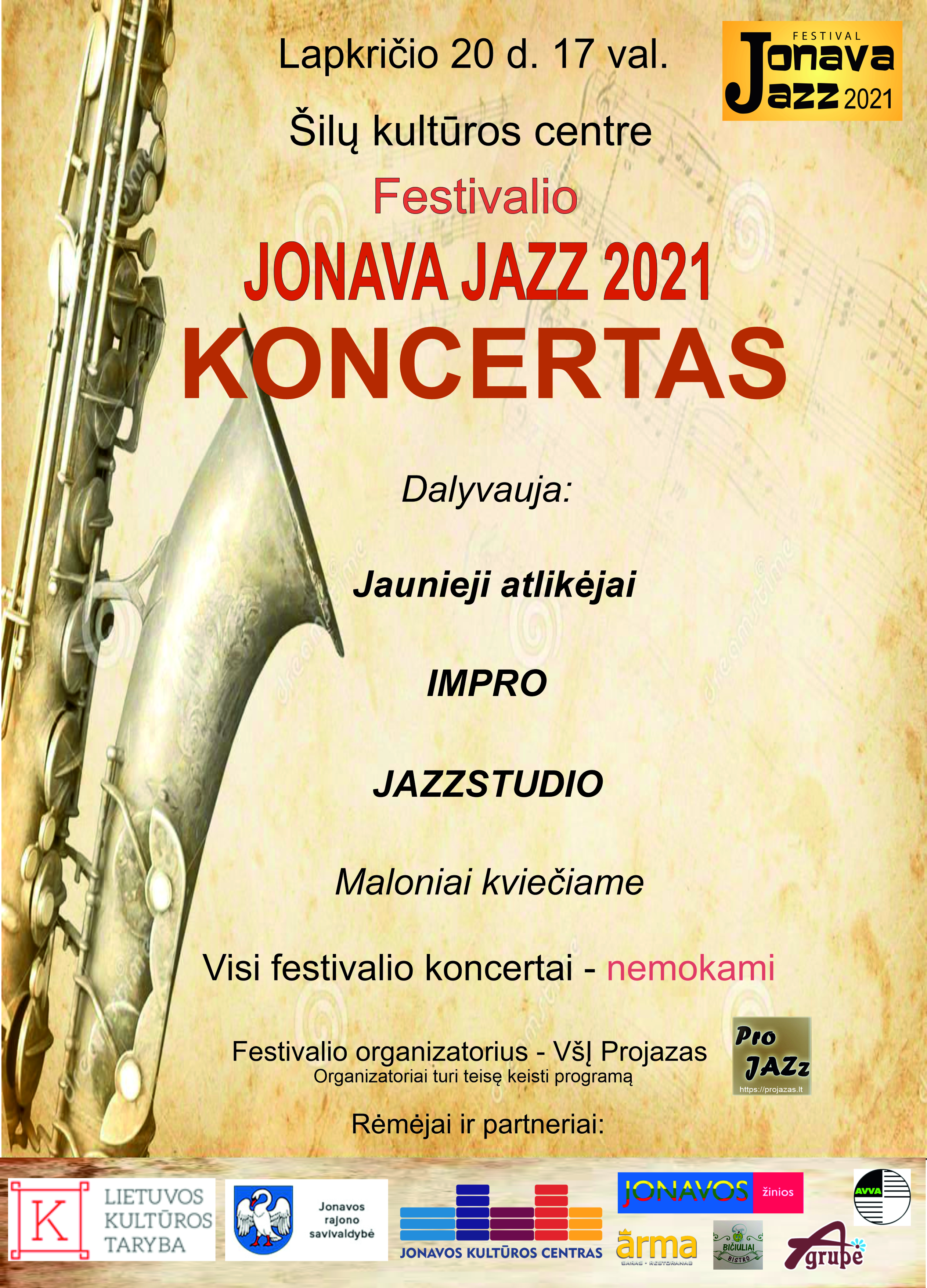 JONAVA JAZZ 2021-Šilai afiša JONAVA JAZZ 2021-Šilai afiša